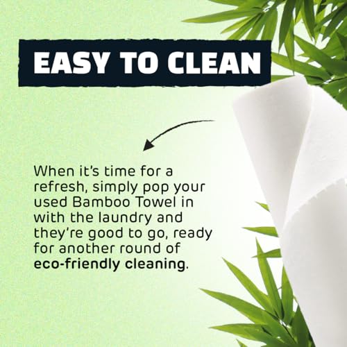 Ecoegg Bamboo Kitchen Towels | Reusable Eco Friendly Alternative to Kitchen Paper | Made from 100% Sustainable Sources | Super Absorbent | 20 White Towels | 1800 uses 3 Ecoegg Bamboo Kitchen Towels | Reusable Eco Friendly Alternative to Kitchen Paper | Made from 100% Sustainable Sources | Super Absorbent | 20 White Towels | 1800 uses - Image 3