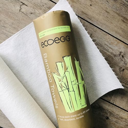 Ecoegg Bamboo Kitchen Towels | Reusable Eco Friendly Alternative to Kitchen Paper | Made from 100% Sustainable Sources | Super Absorbent | 20 White Towels | 1800 uses 4 Ecoegg Bamboo Kitchen Towels | Reusable Eco Friendly Alternative to Kitchen Paper | Made from 100% Sustainable Sources | Super Absorbent | 20 White Towels | 1800 uses - Image 4