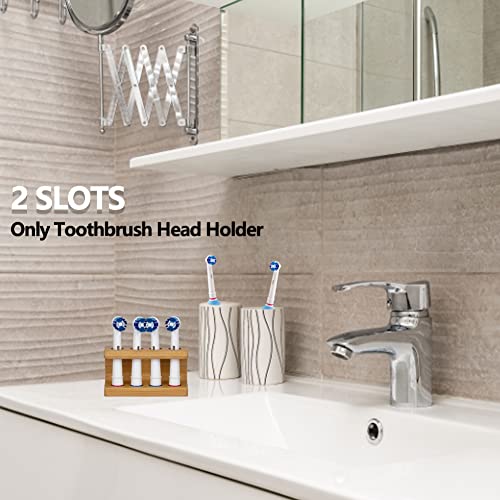 Electric Toothbrush Head Holder,Freestanding Electric Toothbrush Holder Bamboo Toothbrush Holder for Refill Heads,For Bathroom,Toothbrush Organiser Bathroom Accessories 3 Electric Toothbrush Head Holder,Freestanding Electric Toothbrush Holder Bamboo Toothbrush Holder for Refill Heads,For Bathroom,Toothbrush Organiser Bathroom Accessories - Image 3