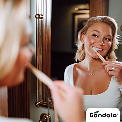 Gondola Adults Bamboo Toothbrushes - Eco Friendly Wooden Toothbrushes with Soft Bristles & Smooth Bamboo Handles - Biodegradable & Zero Waste Packaging - 4 Pack 5 Gondola Adults Bamboo Toothbrushes - Eco Friendly Wooden Toothbrushes with Soft Bristles & Smooth Bamboo Handles - Biodegradable & Zero Waste Packaging - 4 Pack - Image 5