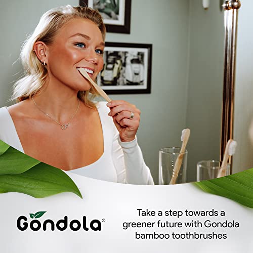 Gondola Adults Bamboo Toothbrushes - Eco Friendly Wooden Toothbrushes with Soft Bristles & Smooth Bamboo Handles - Biodegradable & Zero Waste Packaging - 4 Pack 7 Gondola Adults Bamboo Toothbrushes - Eco Friendly Wooden Toothbrushes with Soft Bristles & Smooth Bamboo Handles - Biodegradable & Zero Waste Packaging - 4 Pack - Image 7