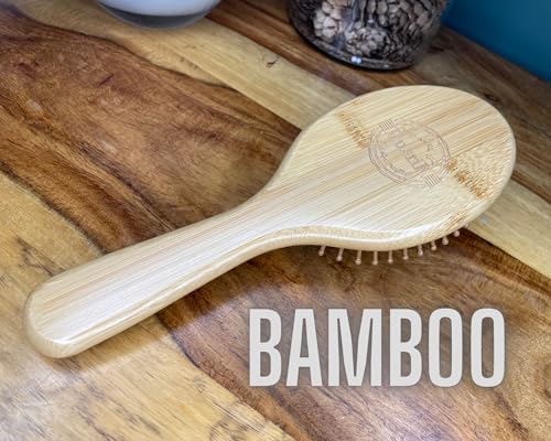 Bamboo Oval Hair Brush by RustiK, Grey, Detangling, Anti Static, Eco Friendly, Paddle, Sustainable, Handmade, Woodcrafted For Men and Women. Long, Short, Breakage, Straight, Curly. 6 Bamboo Oval Hair Brush by RustiK, Grey, Detangling, Anti Static, Eco Friendly, Paddle, Sustainable, Handmade, Woodcrafted For Men and Women. Long, Short, Breakage, Straight, Curly. - Image 6