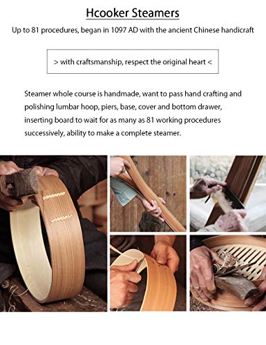 Hcooker 3 Tier Kitchen Bamboo Steamer Basket for Asian Cooking Buns Dumplings Vegetables Fish Rice 6 Hcooker 3 Tier Kitchen Bamboo Steamer Basket for Asian Cooking Buns Dumplings Vegetables Fish Rice - Image 6