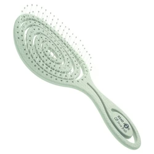 Head Jog 08 Paddle Brush Flexible Soft Pin Bristles, Detangling Wet Or Dry Hair. Gentle Brushing Hairbrush. Detangling Brush Curly & Wavy. (Original Collection Sage). 1 Head Jog 08 Paddle Brush Flexible Soft Pin Bristles, Detangling Wet Or Dry Hair. Gentle Brushing Hairbrush. Detangling Brush Curly & Wavy. (Original Collection Sage).