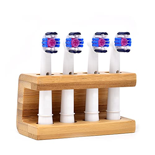 Joeji's Kitchen Curved Electric Toothbrush Head Holder - Freestanding Bamboo Storage Holder for Four Refill Heads - Improved Size Now fits Oral B and Most Replacement Head Sizes - Eco Friendly 2 Joeji's Kitchen Curved Electric Toothbrush Head Holder - Freestanding Bamboo Storage Holder for Four Refill Heads - Improved Size Now fits Oral B and Most Replacement Head Sizes - Eco Friendly - Image 2