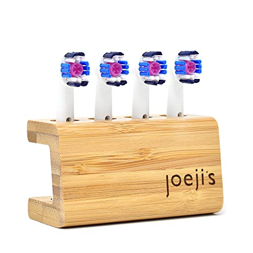 Joeji's Kitchen Curved Electric Toothbrush Head Holder - Freestanding Bamboo Storage Holder for Four Refill Heads - Improved Size Now fits Oral B and Most Replacement Head Sizes - Eco Friendly 1 Joeji's Kitchen Curved Electric Toothbrush Head Holder - Freestanding Bamboo Storage Holder for Four Refill Heads - Improved Size Now fits Oral B and Most Replacement Head Sizes - Eco Friendly