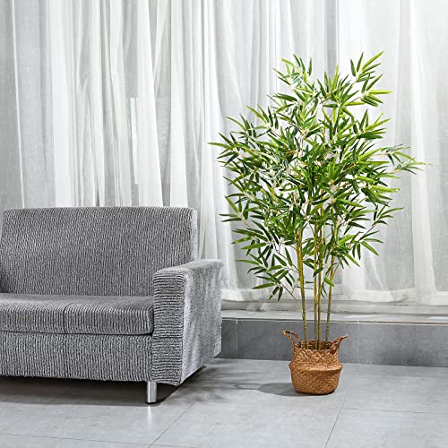 Kazeila 2 Pack Artificial Bamboo Plants Trees Outdoor 140cm Fake Plant Decorative Artificial Plants Indoor Outdoor Home Office Garden 5 Kazeila 2 Pack Artificial Bamboo Plants Trees Outdoor 140cm Fake Plant Decorative Artificial Plants Indoor Outdoor Home Office Garden - Image 5