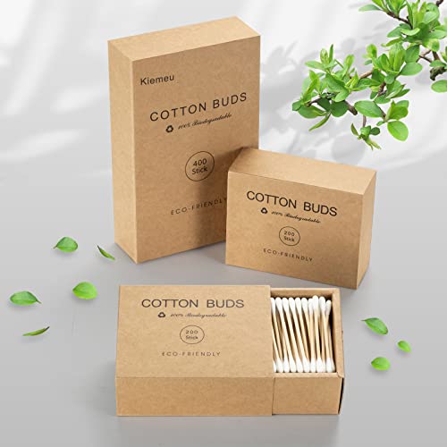 Kiemeu 400 Bamboo Cotton Buds Biodegradable Ear Buds Cotton For Cleaning Ear And Doing Makeup Q Tips Cotton Buds 6 Kiemeu 400 Bamboo Cotton Buds Biodegradable Ear Buds Cotton For Cleaning Ear And Doing Makeup Q Tips Cotton Buds - Image 6