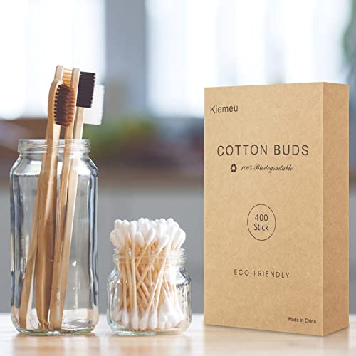 Kiemeu 400 Bamboo Cotton Buds Biodegradable Ear Buds Cotton For Cleaning Ear And Doing Makeup Q Tips Cotton Buds 7 Kiemeu 400 Bamboo Cotton Buds Biodegradable Ear Buds Cotton For Cleaning Ear And Doing Makeup Q Tips Cotton Buds - Image 7