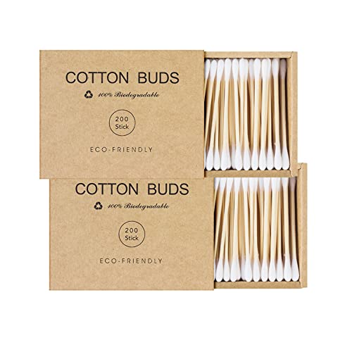 Kiemeu 400 Bamboo Cotton Buds Biodegradable Ear Buds Cotton For Cleaning Ear And Doing Makeup Q Tips Cotton Buds 1 Kiemeu 400 Bamboo Cotton Buds Biodegradable Ear Buds Cotton For Cleaning Ear And Doing Makeup Q Tips Cotton Buds
