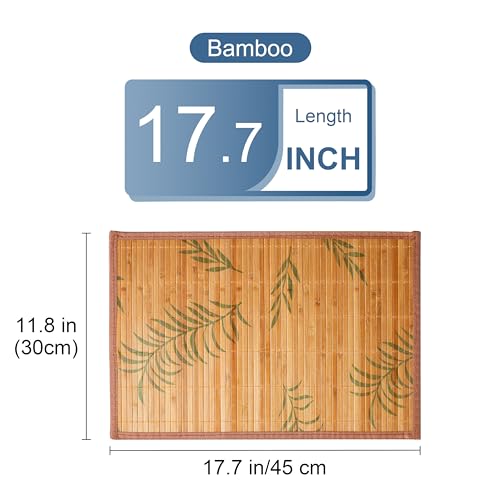 LOVECASA, Bamboo Placemat 6 Pcs, Washable Placemats, Non-Slip, Heat Resistant Table Mat 4 LOVECASA, Bamboo Placemat 6 Pcs, Washable Placemats, Non-Slip, Heat Resistant Table Mat - Image 4