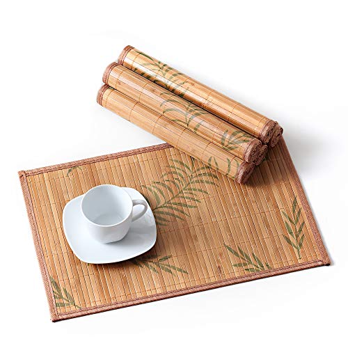 LOVECASA, Bamboo Placemat 6 Pcs, Washable Placemats, Non-Slip, Heat Resistant Table Mat 2 LOVECASA, Bamboo Placemat 6 Pcs, Washable Placemats, Non-Slip, Heat Resistant Table Mat - Image 2