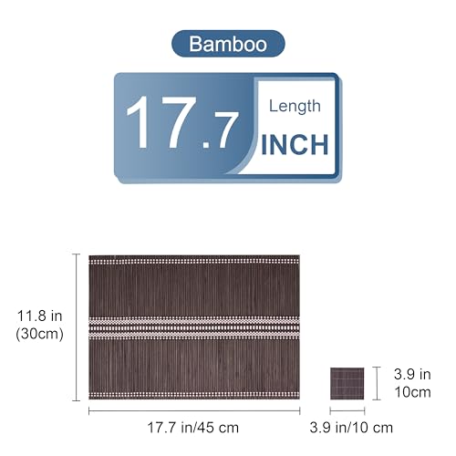 LOVECASA, Bamboo Placemat with Saucer, Washable Placemats, Non-Slip, Heat Resistant Table Mat 3 LOVECASA, Bamboo Placemat with Saucer, Washable Placemats, Non-Slip, Heat Resistant Table Mat - Image 3