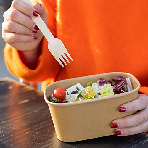 MATANA 200 Premium Wooden Cutlery Set (50 Forks, 50 Spoons, 50 Knives, 50 Teaspoons) – 16 cm Birch Wood, Smooth & Splinter-Free, Plastic-Free Party Cutlery for BBQs, Picnics & Catering 4 MATANA 200 Premium Wooden Cutlery Set (50 Forks, 50 Spoons, 50 Knives, 50 Teaspoons) – 16 cm Birch Wood, Smooth & Splinter-Free, Plastic-Free Party Cutlery for BBQs, Picnics & Catering - Image 4