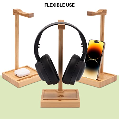 MY FAT GORILLA Bamboo Headphone Stand (Bamboo) 4 MY FAT GORILLA Bamboo Headphone Stand (Bamboo) - Image 4