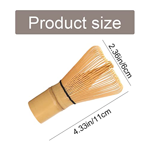 Matcha Whisk,Traditional Japanese Chasen Brush for The Perfect Matcha Green Tea Ceremony | Reusable & Easy-to-Clean Stirring Tool for Making Matcha Tea Powder (Yellow) 2 Matcha Whisk,Traditional Japanese Chasen Brush for The Perfect Matcha Green Tea Ceremony | Reusable & Easy-to-Clean Stirring Tool for Making Matcha Tea Powder (Yellow) - Image 2