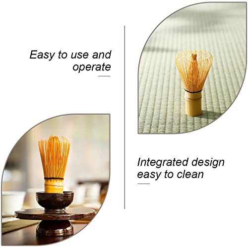 Matcha Whisk,Traditional Japanese Chasen Brush for The Perfect Matcha Green Tea Ceremony | Reusable & Easy-to-Clean Stirring Tool for Making Matcha Tea Powder (Yellow) 4 Matcha Whisk,Traditional Japanese Chasen Brush for The Perfect Matcha Green Tea Ceremony | Reusable & Easy-to-Clean Stirring Tool for Making Matcha Tea Powder (Yellow) - Image 4