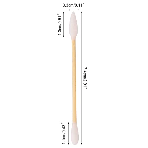 Natural Bamboo Cotton Swabs, Eco-Friendly & Biodegradable – Comfortable and Soft,Two different Tip Buds –Bamboo Cotton Swabs for Ears Cleaning and Makeup- Zero Plastic (1 Pack of 400,4 colors) 2 Natural Bamboo Cotton Swabs, Eco-Friendly & Biodegradable – Comfortable and Soft,Two different Tip Buds –Bamboo Cotton Swabs for Ears Cleaning and Makeup- Zero Plastic (1 Pack of 400,4 colors) - Image 2