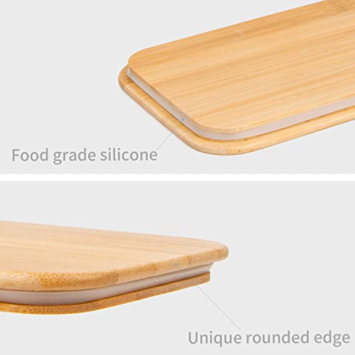 Naturoom Bento Lunch Box For Adults/Kids, including 1 Food Container with 1 Divider, 1 Wooden Cutlery Set (1 Fork&1 Spoon) with 1 Cotton Pouch and 1 bamboo Chopping Board Lid, BPA Free. 4 Naturoom Bento Lunch Box For Adults/Kids, including 1 Food Container with 1 Divider, 1 Wooden Cutlery Set (1 Fork&1 Spoon) with 1 Cotton Pouch and 1 bamboo Chopping Board Lid, BPA Free. - Image 4