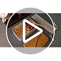 Naturoom Bento Lunch Box For Adults/Kids, including 1 Food Container with 1 Divider, 1 Wooden Cutlery Set (1 Fork&1 Spoon) with 1 Cotton Pouch and 1 bamboo Chopping Board Lid, BPA Free. 7 Naturoom Bento Lunch Box For Adults/Kids, including 1 Food Container with 1 Divider, 1 Wooden Cutlery Set (1 Fork&1 Spoon) with 1 Cotton Pouch and 1 bamboo Chopping Board Lid, BPA Free. - Image 7