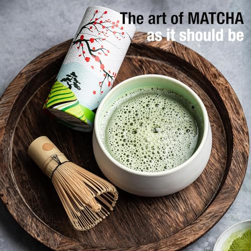 ORIGEENS Bamboo Matcha Whisk with 100 PRONGS - Traditional Chasen Bamboo Whisk Set for Traditional Japanese Tea Ceremonies 5 ORIGEENS Bamboo Matcha Whisk with 100 PRONGS - Traditional Chasen Bamboo Whisk Set for Traditional Japanese Tea Ceremonies - Image 5