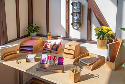 OSCO Bamboo Square Pen Pot | Toothbrush Holder | Toothpaste Container | Bathroom Tidy | H12 x W7.1 x D7.1 cm | 1 OSCO Bamboo Square Pen Pot | Toothbrush Holder | Toothpaste Container | Bathroom Tidy | H12 x W7.1 x D7.1 cm |