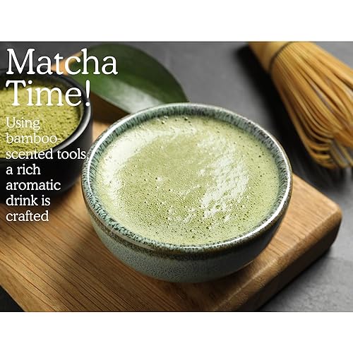 Matcha Whisk Bamboo - 100 Prong Chasen Traditional Japanese Bamboo Whisk for Matcha Green Tea Powder 5 Matcha Whisk Bamboo - 100 Prong Chasen Traditional Japanese Bamboo Whisk for Matcha Green Tea Powder - Image 5
