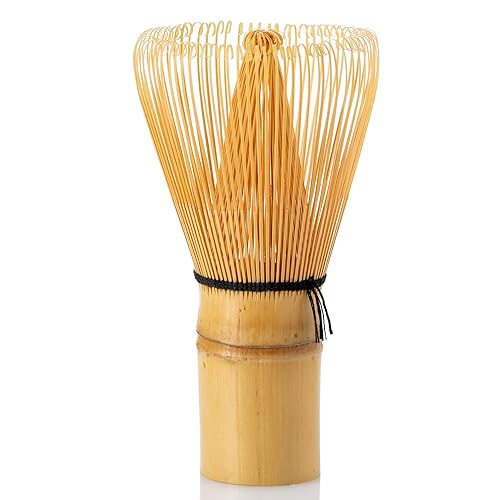 Matcha Whisk Bamboo - 100 Prong Chasen Traditional Japanese Bamboo Whisk for Matcha Green Tea Powder 1 Matcha Whisk Bamboo - 100 Prong Chasen Traditional Japanese Bamboo Whisk for Matcha Green Tea Powder