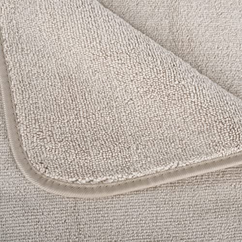 POLYTE Quick Dry Lint Free Microfibre Bath Towel, 76 x 145 cm, Pack of 4 (Beige) 2 POLYTE Quick Dry Lint Free Microfibre Bath Towel, 76 x 145 cm, Pack of 4 (Beige) - Image 2