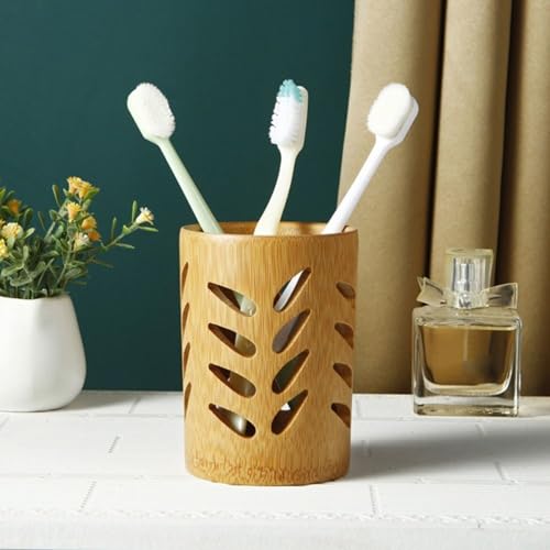 CWOQOCW Premium Bamboo Tube Toothbrush Cup Drainage Toothpaste Holder Seafood Decoration, (1181159865) 6 CWOQOCW Premium Bamboo Tube Toothbrush Cup Drainage Toothpaste Holder Seafood Decoration, (1181159865) - Image 6
