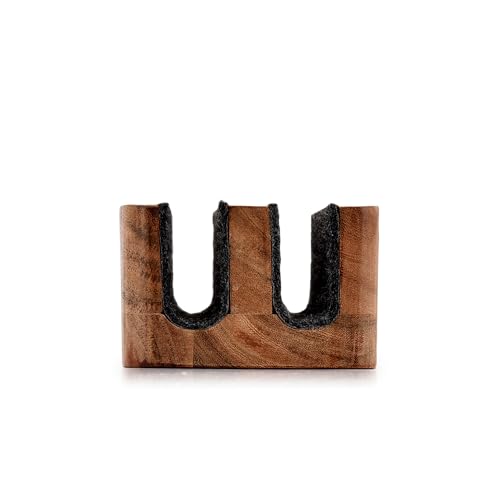 Samhita Laptop Holder Acacia Wood Laptop Vertical Stand Fits MacBook Pro and Other Laptops Upright Laptop Holder for Desk, (20.32cm x 10.16cm x 6.35cm) 4 Samhita Laptop Holder Acacia Wood Laptop Vertical Stand Fits MacBook Pro and Other Laptops Upright Laptop Holder for Desk, (20.32cm x 10.16cm x 6.35cm) - Image 4