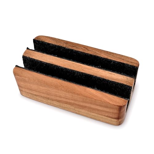 Samhita Laptop Holder Acacia Wood Laptop Vertical Stand Fits MacBook Pro and Other Laptops Upright Laptop Holder for Desk, (20.32cm x 10.16cm x 6.35cm) 1 Samhita Laptop Holder Acacia Wood Laptop Vertical Stand Fits MacBook Pro and Other Laptops Upright Laptop Holder for Desk, (20.32cm x 10.16cm x 6.35cm)