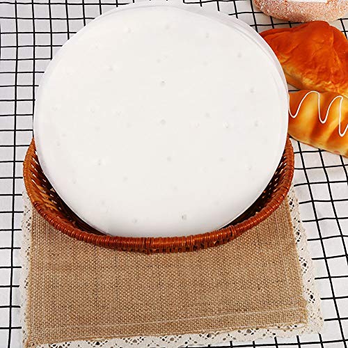 Steamer Paper,50Pcs 10/8/6 inch Bamboo Steamer Dim Sum Paper Round Non Stick Under Steamer Mat Liners for Bamboo Steamer Air Fryer Steaming Basket Kitchen(10inch) 3 Steamer Paper,50Pcs 10/8/6 inch Bamboo Steamer Dim Sum Paper Round Non Stick Under Steamer Mat Liners for Bamboo Steamer Air Fryer Steaming Basket Kitchen(10inch) - Image 3