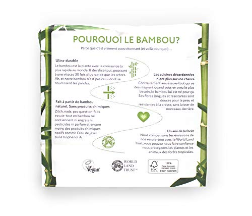The Cheeky Panda Kitchen Roll, plastic bamboo, White, 1 unité (Lot de 1) 3 The Cheeky Panda Kitchen Roll, plastic bamboo, White, 1 unité (Lot de 1) - Image 3