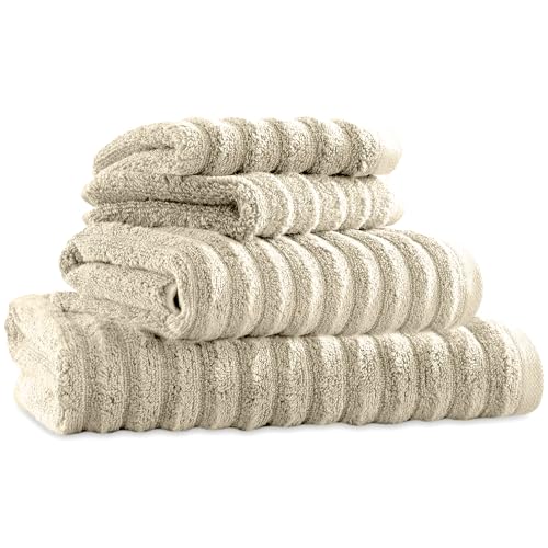 Towelogy Luxury Bamboo Bath Towels Set Of 4-2 Face Towels 30x30cm, 1 Hand Towel 50x80cm & 1 Extra Large Bath Towel 90x140cm | Rapid Drying Experience Every Day (Ivory, 4) 2 Towelogy Luxury Bamboo Bath Towels Set Of 4-2 Face Towels 30x30cm, 1 Hand Towel 50x80cm & 1 Extra Large Bath Towel 90x140cm | Rapid Drying Experience Every Day (Ivory, 4) - Image 2