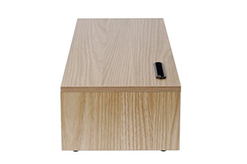 Ttap Oak Wood Two Shelf Laptop Stand/TV Desk Stand/PC Monitor Riser/Desk Organiser with Smart Phone Holder / 54cm L x 24.5cm D x 14.4cm H 5 Ttap Oak Wood Two Shelf Laptop Stand/TV Desk Stand/PC Monitor Riser/Desk Organiser with Smart Phone Holder / 54cm L x 24.5cm D x 14.4cm H - Image 5