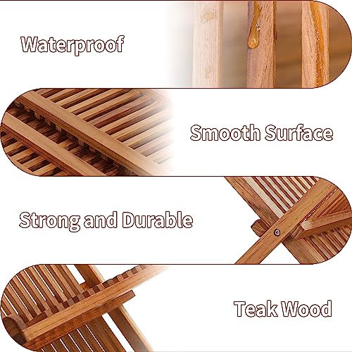 Utoplike Teak Dish Rack Stand Drainer, Collapsible 2 Tier Dish Drying Rack with Cup Holder, Wooden Plate organiser for Kitchen 6 Utoplike Teak Dish Rack Stand Drainer, Collapsible 2 Tier Dish Drying Rack with Cup Holder, Wooden Plate organiser for Kitchen - Image 6
