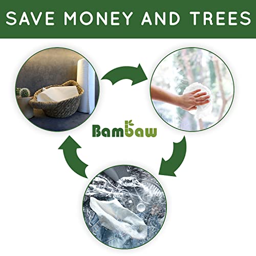 Reusable Paper Towel | Bamboo Eco Kitchen Roll | Multipurpose Eco Cleaning | Strong, Thick and Absorbent | Eco Cloth | Eco Friendly Gifts | Soft on Skin | Quick Dry | 20 Eco Wipes | Bambaw 4 Reusable Paper Towel | Bamboo Eco Kitchen Roll | Multipurpose Eco Cleaning | Strong, Thick and Absorbent | Eco Cloth | Eco Friendly Gifts | Soft on Skin | Quick Dry | 20 Eco Wipes | Bambaw - Image 4
