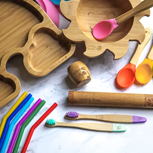 Wild & Stone | Bamboo Toothbrush Holder | Sustainably Made Toothbrush Stand | Eco-Friendly & Biodegradable | Child 6 Wild & Stone | Bamboo Toothbrush Holder | Sustainably Made Toothbrush Stand | Eco-Friendly & Biodegradable | Child - Image 6