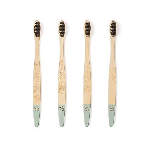 Wild & Stone | Organic Bamboo Toothbrush | Four Different Pattens | Dupont Fibre Bristles | 100% Biodegradable Handle | Vegan Eco Friendly Bamboo Toothbrushes (Medium) 5 Wild & Stone | Organic Bamboo Toothbrush | Four Different Pattens | Dupont Fibre Bristles | 100% Biodegradable Handle | Vegan Eco Friendly Bamboo Toothbrushes (Medium) - Image 5
