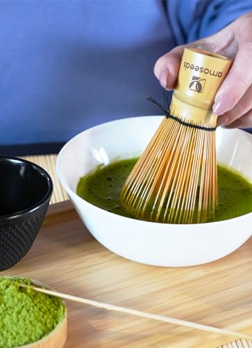 amOseeds Bamboo Matcha Whisk | Chasen 120 Stems, Handmade | Traditional Matcha Tea Accessory | Premium Quality 3 amOseeds Bamboo Matcha Whisk | Chasen 120 Stems, Handmade | Traditional Matcha Tea Accessory | Premium Quality - Image 3