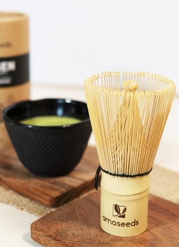 amOseeds Bamboo Matcha Whisk | Chasen 120 Stems, Handmade | Traditional Matcha Tea Accessory | Premium Quality 4 amOseeds Bamboo Matcha Whisk | Chasen 120 Stems, Handmade | Traditional Matcha Tea Accessory | Premium Quality - Image 4