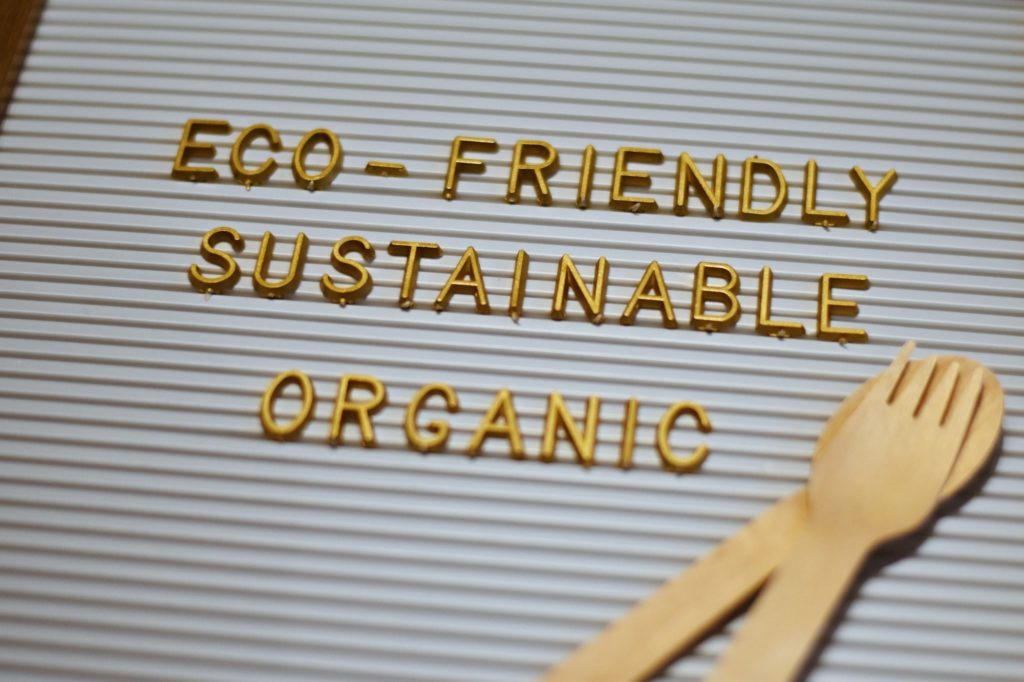 Eco-friendly bamboo fork and spoon