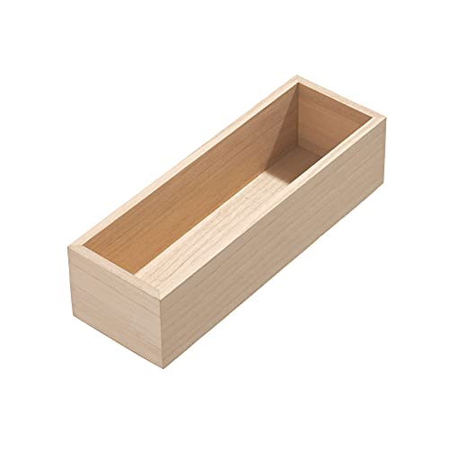 iDesign EcoWood Drawer Organiser, Paulownia Wood Kitchen Drawer Storage Insert, Kitchen Drawer Organiser for Cutlery and Utensils, Beige, 25.4x8.5x6.9cm 3 iDesign EcoWood Drawer Organiser, Paulownia Wood Kitchen Drawer Storage Insert, Kitchen Drawer Organiser for Cutlery and Utensils, Beige, 25.4x8.5x6.9cm - Image 3